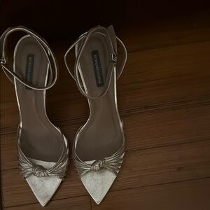 BCBGMAXAZRIA Silver Women's Heels
